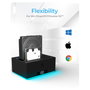 ICY BOX IB-127CL-U3 Docking Station para discos SATA de 2.5 y 3.5 pulgadas con clonación