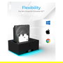 ICY BOX Docking Station IB-127CL-U3 para Discos Duros SATA de 2.5" y 3.5" con USB 3.0