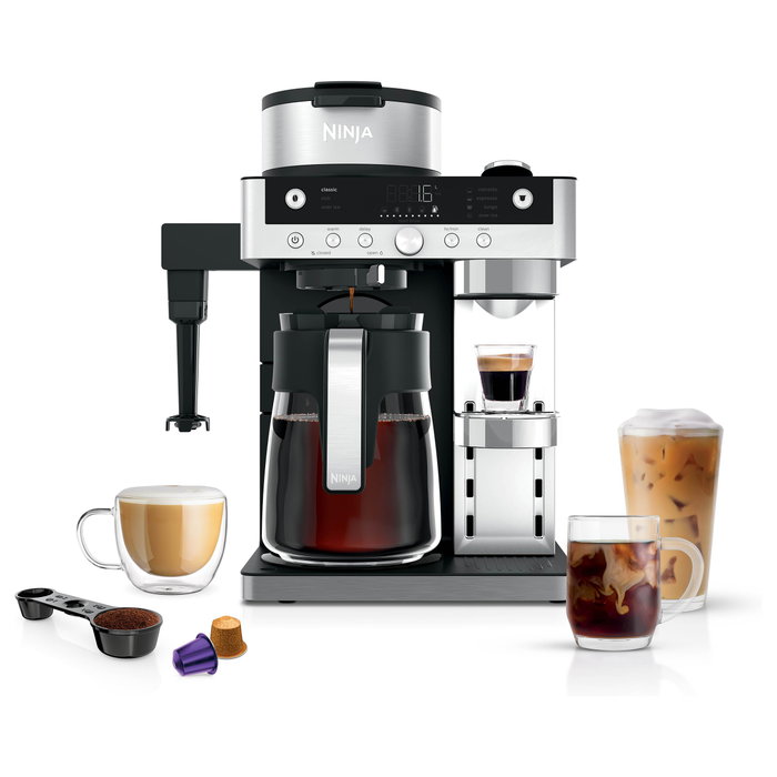 Ninja Prestige CFN802EU Cafetera 2 en 1 Negro e Inox Ninja Prestige CFN802EU Cafetera 2 en 1 Negro e Inox