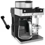 Ninja Prestige CFN802EU Cafetera 2 en 1 Espresso y Cappuccino, 19 Bares, con Espumador de Leche, para Café Molido y Cápsulas Nespresso, Color Plata