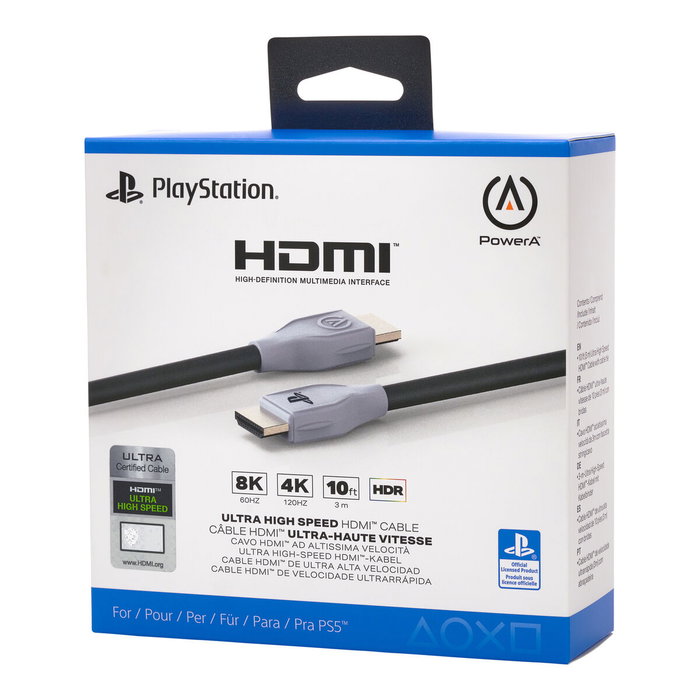 Power A Cable HDMI Ultra Alta Velocidad para PlayStation 5 3 Metros