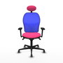 PIQUERAS Y CRESPO Silla de oficina Jorquera Rosa y Azul