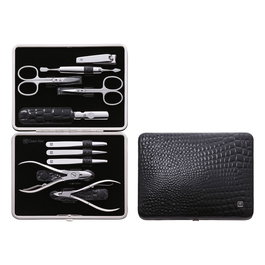 Zwilling 97509-004-0 Set de Manicura y Pedicura 10 Piezas, Acero Inoxidable Negro