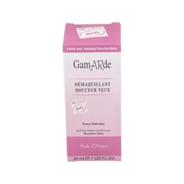 GAMARDE Desmaquillante de Ojos Bio 30ml - Elimina Maquillaje Waterproof con Aceite de Argán y Girasol