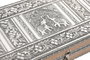 DKD Home Decor Joyero Plateado Gris con Elefante Madera y Aluminio 20x8x38 cm (2 Unidades)