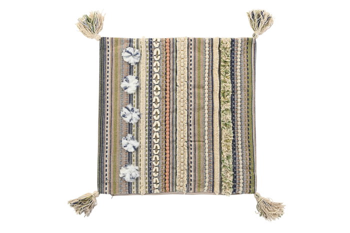 DKD Home Decor Funda Cojin Multicolor Algodon 50 x 50 cm