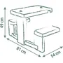 Smoby SMO810927WEB - Mesa de Picnic Adaptable a Casas Smoby, Incluye 2 Bancos