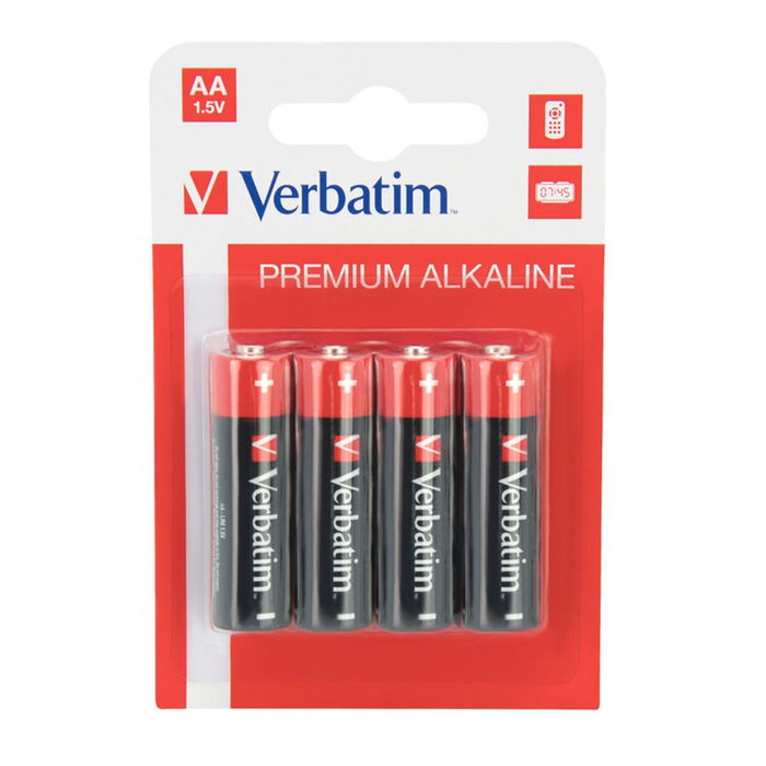 Verbatim Pilas Alcalinas AA LR06 Pack de 4 unidades