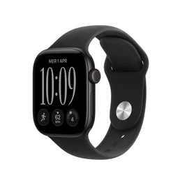 Apple Watch Series 12 GPS 42mm Negro Correa Deportiva Negro (S/M)