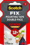 Scotch Cinta de Montaje de Doble Cara Extreme 19 mm x 1,8 m, Blanco