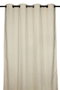 DKD Home Decor Cortina de Algodón y Poliéster Beige con 8 Anillas