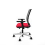PIQUERAS Y CRESPO Silla de oficina Haches con mecanismo Sincro/Traslack, Rojo y Gris