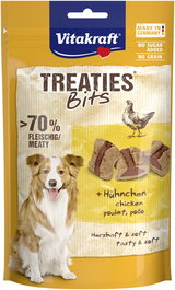 Vitakraft Treaties Pollo Bacon - Bocados Horneados Semihúmedos para Perros, Sin Gluten, 6x120gr