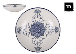 La Mediterranea Plato Hondo Rosetta Monaco Brillo 21 cm