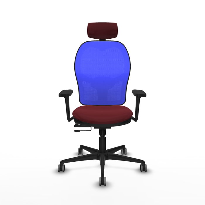 PIQUERAS Y CRESPO Silla de oficina Jorquera Granate y Azul PIQUERAS Y CRESPO Silla de oficina Jorquera Granate y Azul