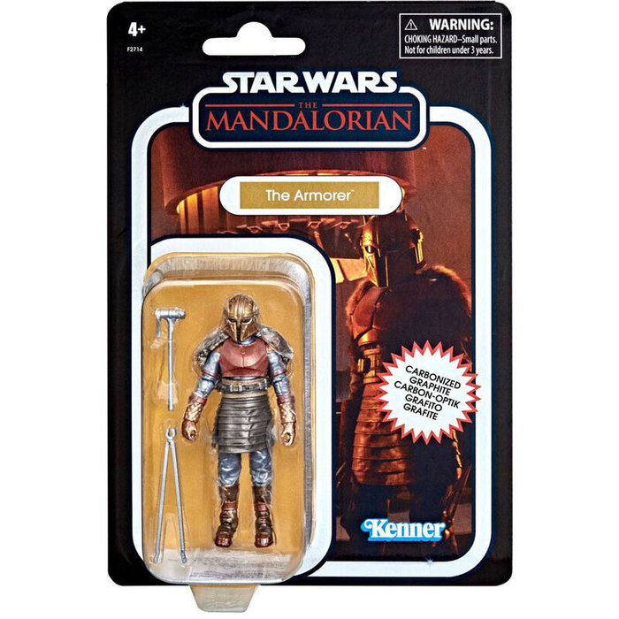 Hasbro Figura The Armorer Carbonized Collection Star Wars 10cm Vintage con Accesorios