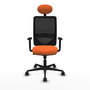 PIQUERAS Y CRESPO Silla de oficina Zulema Naranja y Negro