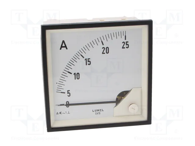 LUMEL EA19N Amperímetro de Panel True RMS 0-25A AC