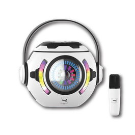 SAMI Altavoz Karaoke Galaxy Multimedia con 1 Micrófono Inalámbrico, Sistema de Sonido para Fiestas