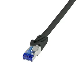 LogiLink Cable de Red Ultraflex Cat6a S/FTP Negro 0,5 m