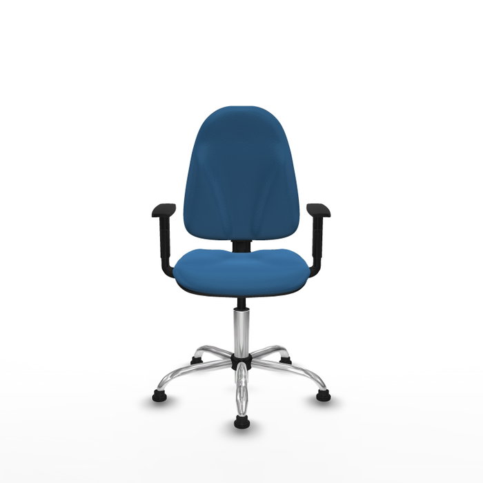PIQUERAS Y CRESPO Silla de oficina Algarra Azul claro con mecanismo de doble maneta PIQUERAS Y CRESPO Silla de oficina Algarra Azul claro con mecanismo de doble maneta