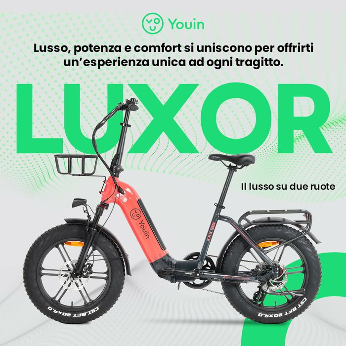 Bicicleta Eléctrica Youin BK1716 LUXOR II Coral 250 W