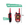 Dickie Walkie Talkie Fun 2.4 GHz Set de 2 piezas Negro/Rojo