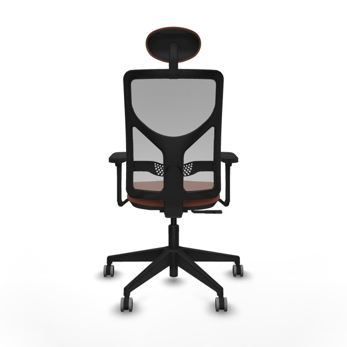 PIQUERAS Y CRESPO Silla de oficina Motilla con mecanismo Sincro, brazos 3D y cabecero fijo, Marrón/Gris PIQUERAS Y CRESPO Silla de oficina Motilla con mecanismo Sincro, brazos 3D y cabecero fijo, Marrón/Gris