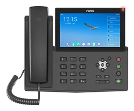 Fanvil X7A Teléfono IP Negro con Pantalla LCD Táctil 7', Android 9.0, Wifi, Bluetooth, 20 Líneas, 2000 Entradas y Soporte PoE
