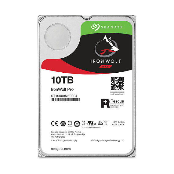 Seagate IronWolf Pro ST10000NT001 Disco Duro NAS 10TB 7200rpm SATA III 6Gb/s 256MB Cache 3.5" para Sistemas Rackmount RAID 24x7 Enterprise Seagate IronWolf Pro ST10000NT001 Disco Duro NAS 10TB 7200rpm SATA III 6Gb/s 256MB Cache 3.5" para Sistemas Rackmount RAID 24x7 Enterprise