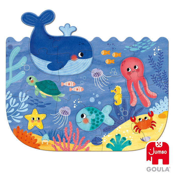 Goula Puzzle Oceáno 1120700014 XXL Piezas Grandes Rompecabezas Educativo Infantil