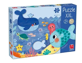 Goula Puzzle XXL Océano Puzzle de Cartón de Gran Calidad 18 Piezas Gigantes para Niños a partir de 3 Años