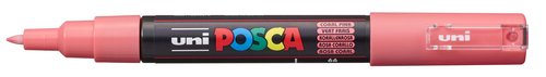 POSCA Marcador PC-1M Punta Fina 0.7-1mm Rosa Coral POSCA Marcador PC-1M Punta Fina 0.7-1mm Rosa Coral