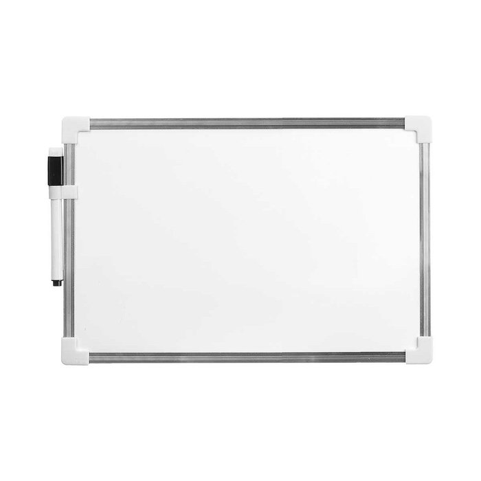 Pizarra Magnética con Rotulador Pincello Blanco Aluminio Pizarra Magnética con Rotulador Pincello Blanco Aluminio