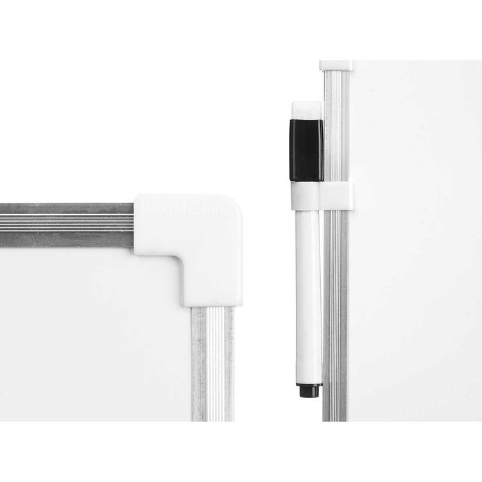 Pizarra Magnética con Rotulador Pincello Blanco Aluminio Pizarra Magnética con Rotulador Pincello Blanco Aluminio