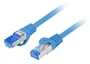 Lanberg Cable de Red RJ-45 Cat6a S/FTP (S-STP) 0,25 m Azul - PCF6A-10CC-0025-B - 10 Gbit/s, Blindado