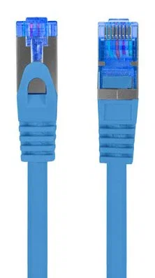 Lanberg Cable de Red RJ-45 Cat6a S/FTP (S-STP) 0,25 m Azul - PCF6A-10CC-0025-B - 10 Gbit/s, Blindado