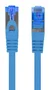Lanberg Cable de Red RJ-45 Cat6a S/FTP (S-STP) 0,25 m Azul - PCF6A-10CC-0025-B - 10 Gbit/s, Blindado