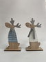 DKD Home Decor Figura MDF Poliéster RENO Surtido de 2 unidades