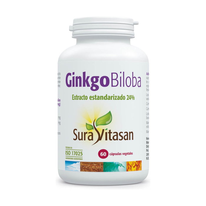 Sura Vitasan Ginkgo Biloba 60mg 60 cápsulas Complemento Alimenticio Sura Vitasan Ginkgo Biloba 60mg 60 cápsulas Complemento Alimenticio
