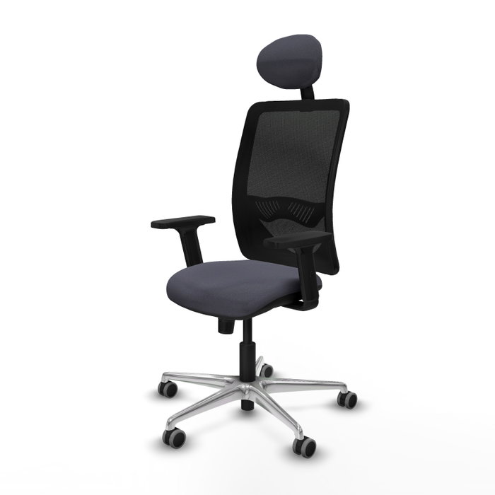 PIQUERAS Y CRESPO Silla de oficina Zulema con mecanismo Sincro Gris y Negro PIQUERAS Y CRESPO Silla de oficina Zulema con mecanismo Sincro Gris y Negro