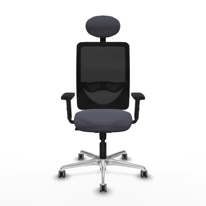 PIQUERAS Y CRESPO Silla de oficina Zulema con mecanismo Sincro Gris y Negro PIQUERAS Y CRESPO Silla de oficina Zulema con mecanismo Sincro Gris y Negro