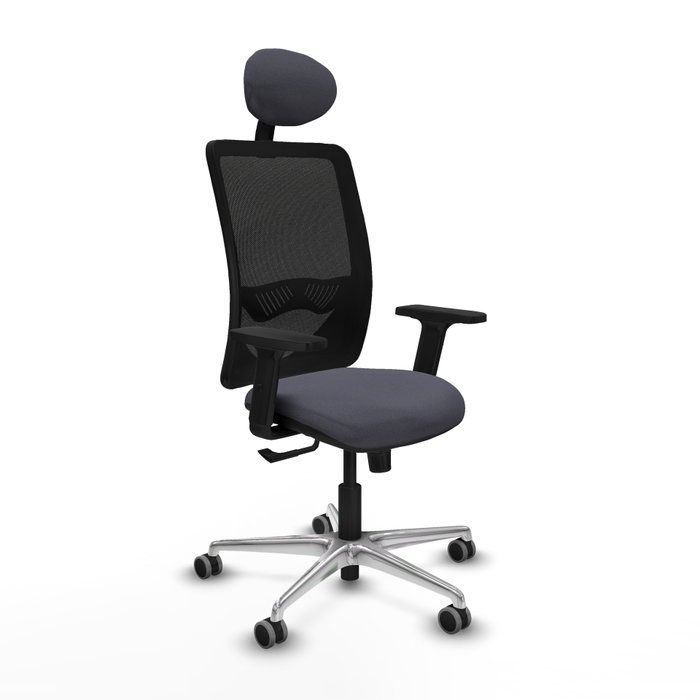 PIQUERAS Y CRESPO Silla de oficina Zulema con mecanismo Sincro Gris y Negro PIQUERAS Y CRESPO Silla de oficina Zulema con mecanismo Sincro Gris y Negro