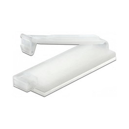 DeLOCK 60182 Soporte para cables con clip de bloqueo autoadhesivo transparente 10 piezas