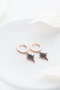 Heliophilia Silver NRZ999061 Pendientes de Plata de Ley 925 con Baño de Oro Rosa y Circonita