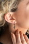 Heliophilia Silver NRZ999061 Pendientes de Plata de Ley 925 con Baño de Oro Rosa y Circonita