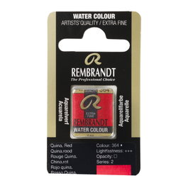 Rembrandt Acuarela Pastilla Rojo Quinacridona 364