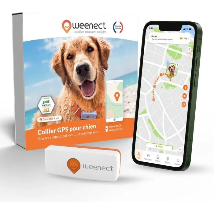 Weenect WEE3770000300390 GPS Tracker for Dogs - Edición White 2023 Weenect WEE3770000300390 GPS Tracker for Dogs - Edición White 2023