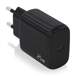 AISENS - CARGADOR USB-C PD3.0 1 PUERTO 1xUSB-C 25W, NEGRO