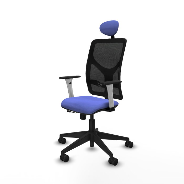 PIQUERAS Y CRESPO Silla de oficina Motilla con mecanismo Sincro/Traslack Azul claro PIQUERAS Y CRESPO Silla de oficina Motilla con mecanismo Sincro/Traslack Azul claro